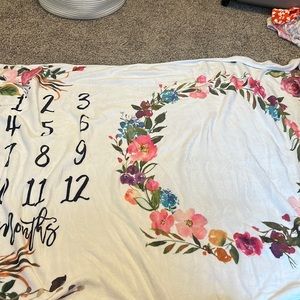 Month baby blanket- super soft